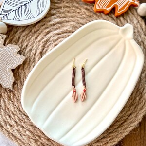 Autumn Earrings | Handmade Polymer Clay Earrings | Broomstick Earrings | Halloween Earrings | Women’s Jewelry