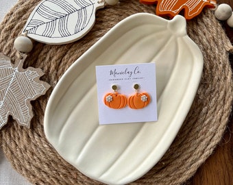 Autumn Earrings | Handmade Polymer Clay Earrings | Pumpkin Earrings | Fall Earrings | Women’s Jewelry