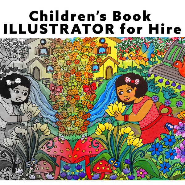 Illustrator for Hire | Children Book Illustrator | Artist for Hire | Kids Book Illustrations