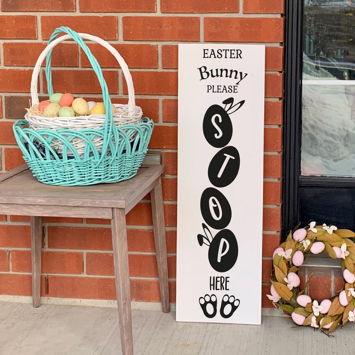 Happy Easter Porch sign SVG bundle. Front door signs Etsy