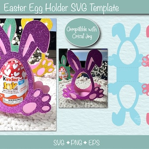 Easter Egg Holder SVG, chocolate egg stand, easter bunny SVG, Kids Party Favor, Paper craft Gift