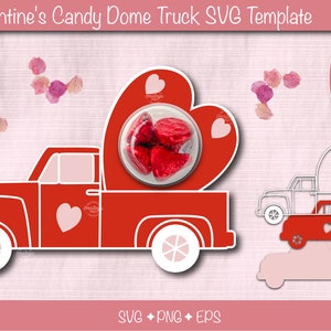San Valentino Candy Dome SVG, porta dolcetti di San Valentino, bomboniera, regalo artigianale in carta