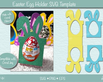 Easter Egg Holder SVG, chocolate egg stand, easter bunny SVG, Kids Party Favor, Paper craft Gift