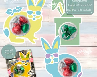 Easter Bunny Candy Holder SVG Candy Dome Template SVG Easter Treat Holder SVG Cricut Gift Box