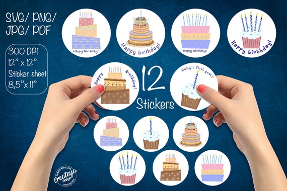 Stickers Svg Files for Cricut Printable Planner Sticker Sheet - Etsy