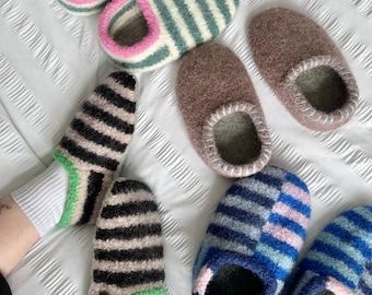 Sailor Slippers (english) Knitting Pattern PDF - Etsy