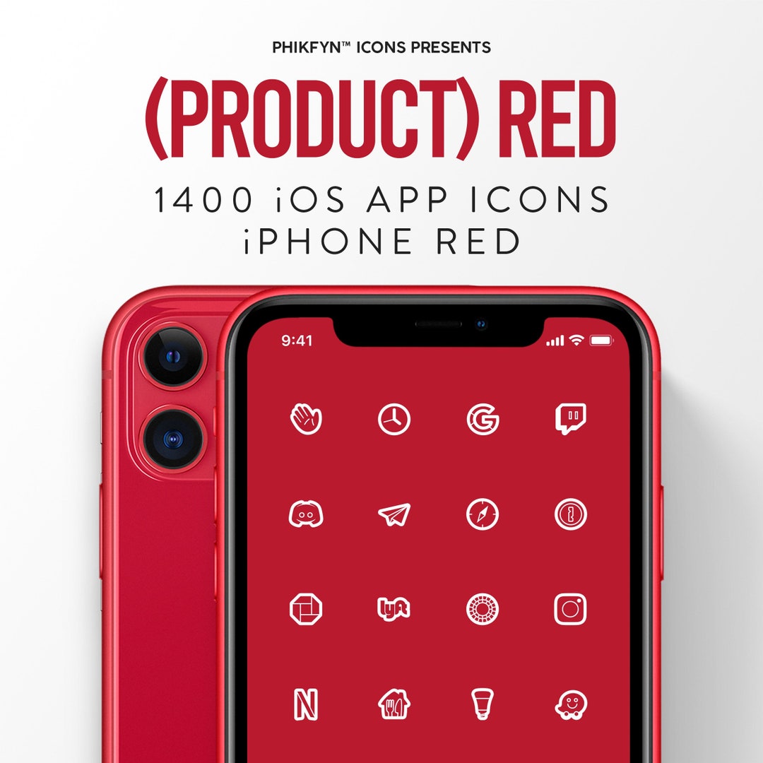 Red Neon Glow App Icons for Ios 14 Aesthetic iPhone Home -  Israel