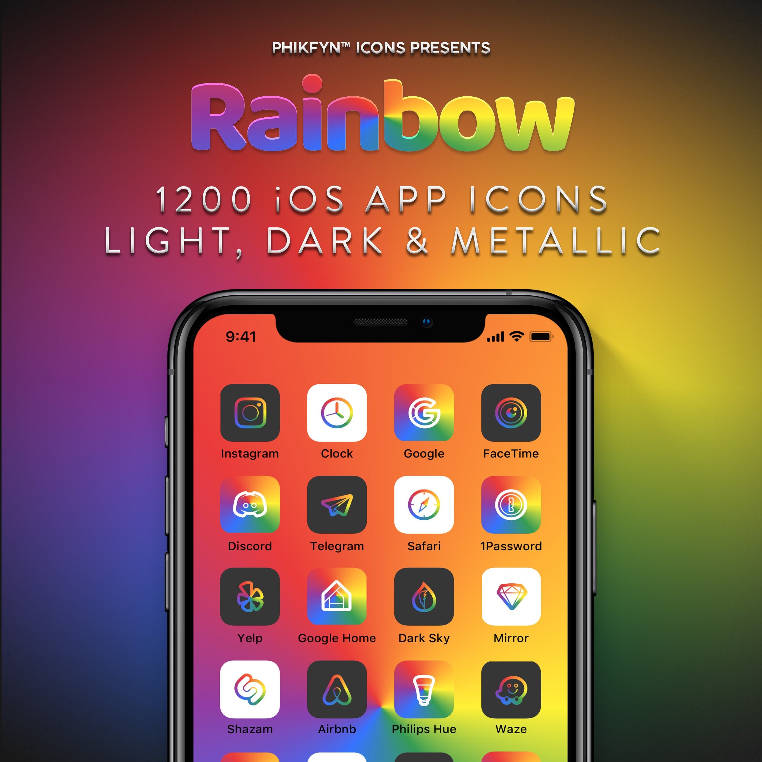 10 Rainbow Gradient App Icons Pack For Iphone Ios 14 Etsy 10 Rainbow Gradient App Icons Pack For Iphone Ios 14 Etsy