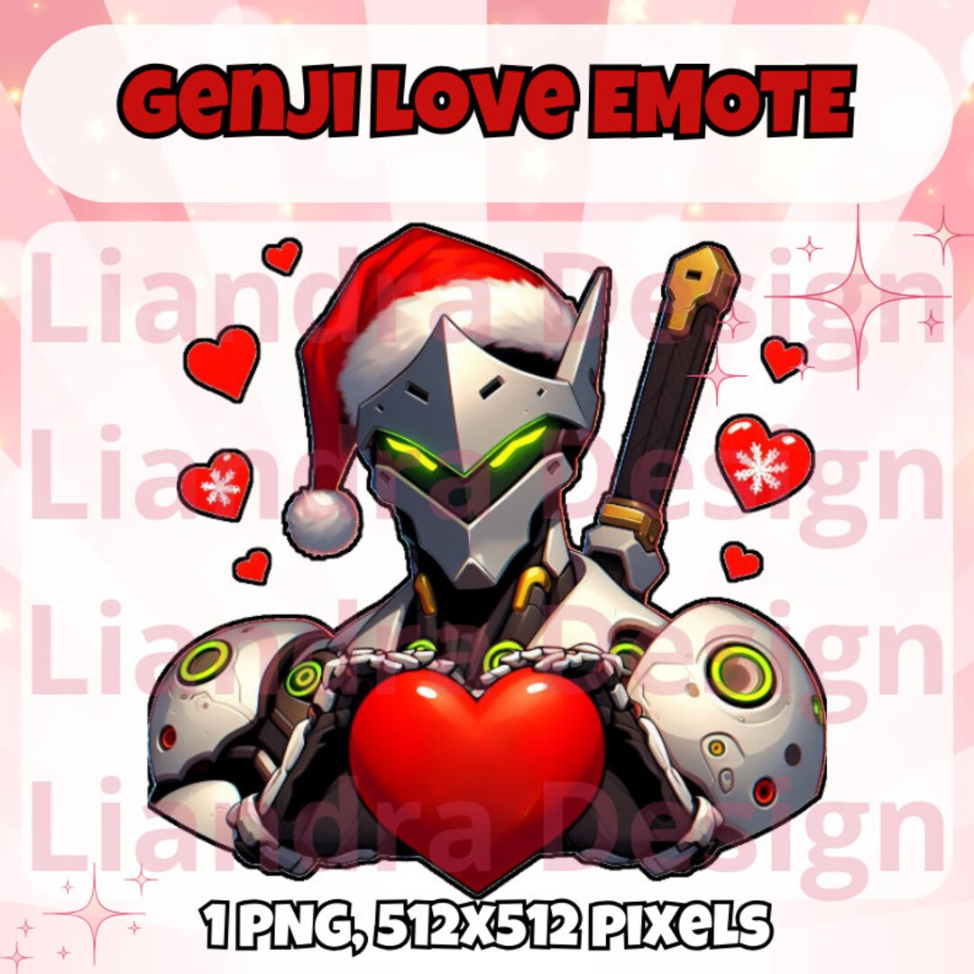 SANTA GENJI Twitch Emote Christmas Santa Genji From Overwatch Love