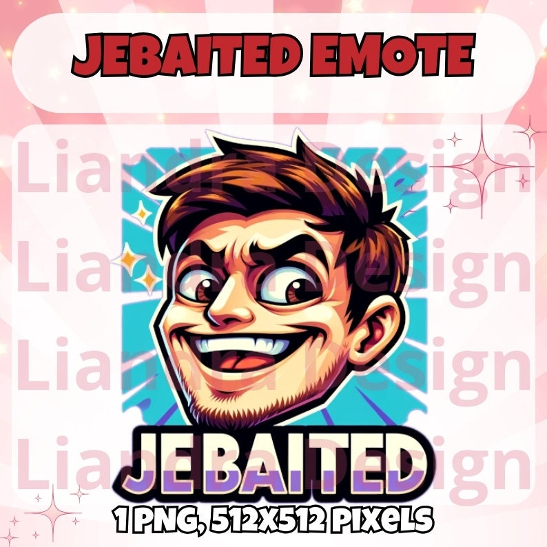 JEBAITED Twitch Emote Man Twitch Emote Jebaited Twitch Youtube Facebook