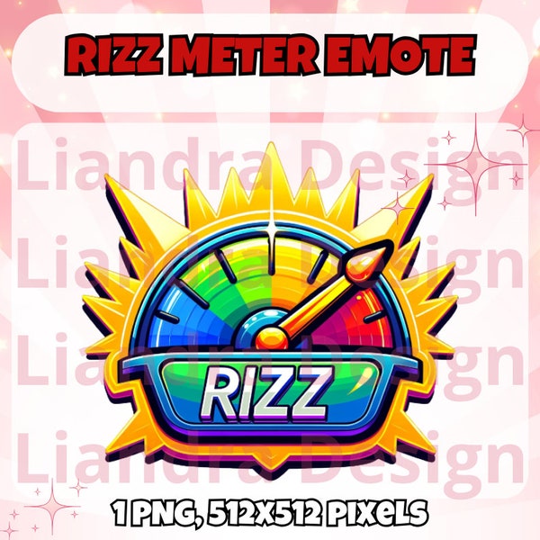 RIZZ MEME Twitch emote - rizz meter meme twitch emote - Twitch Discord Youtube Facebook emote - rizz meter joke twitch emote - RIZZLER