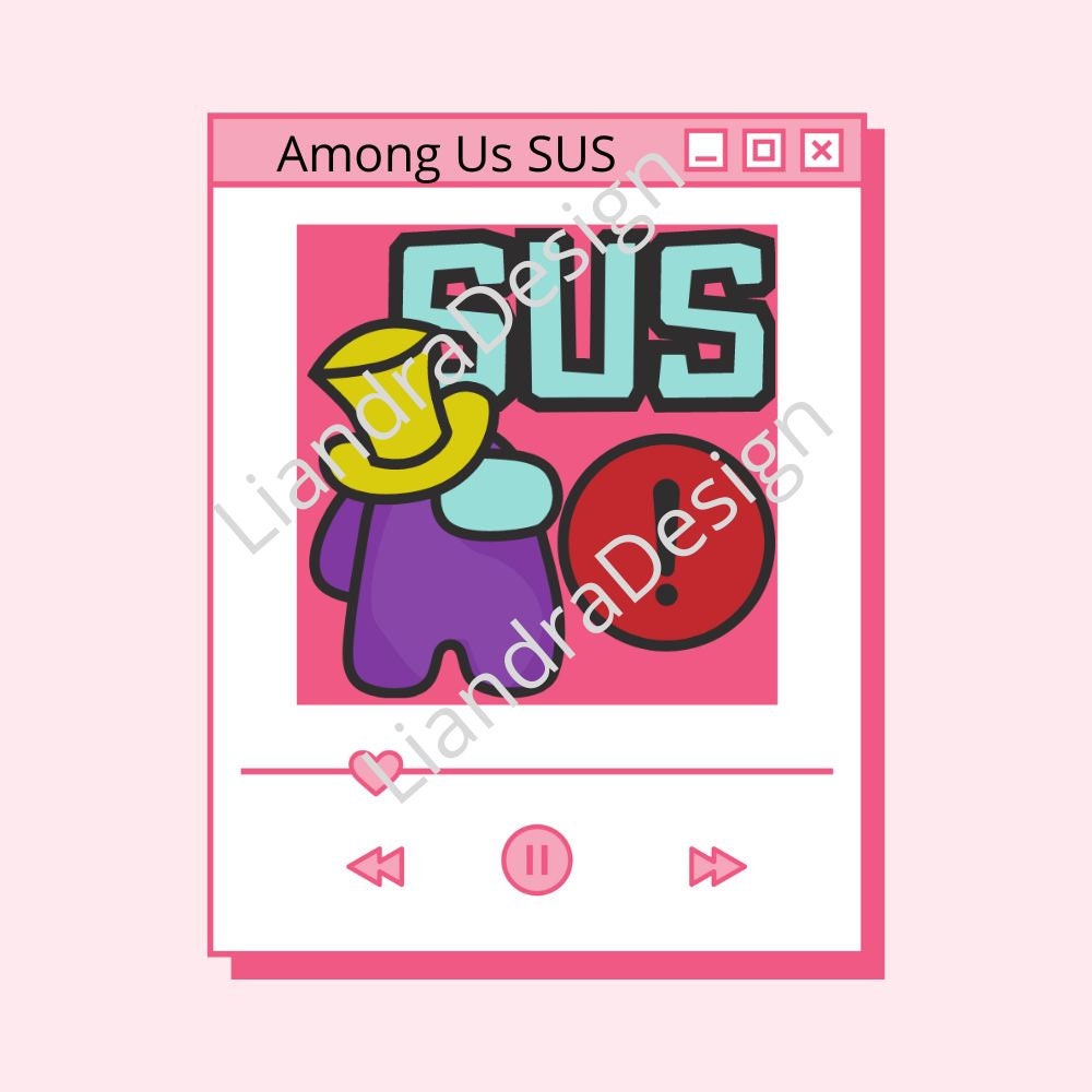 Among Us SUS suspicious postit note 1' Sticker