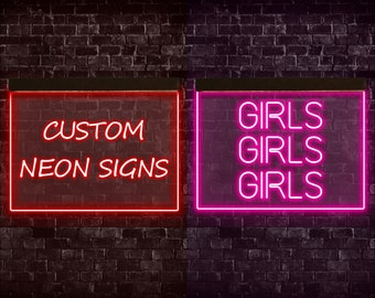 Girls Girls Girls Neon Sign Etsy