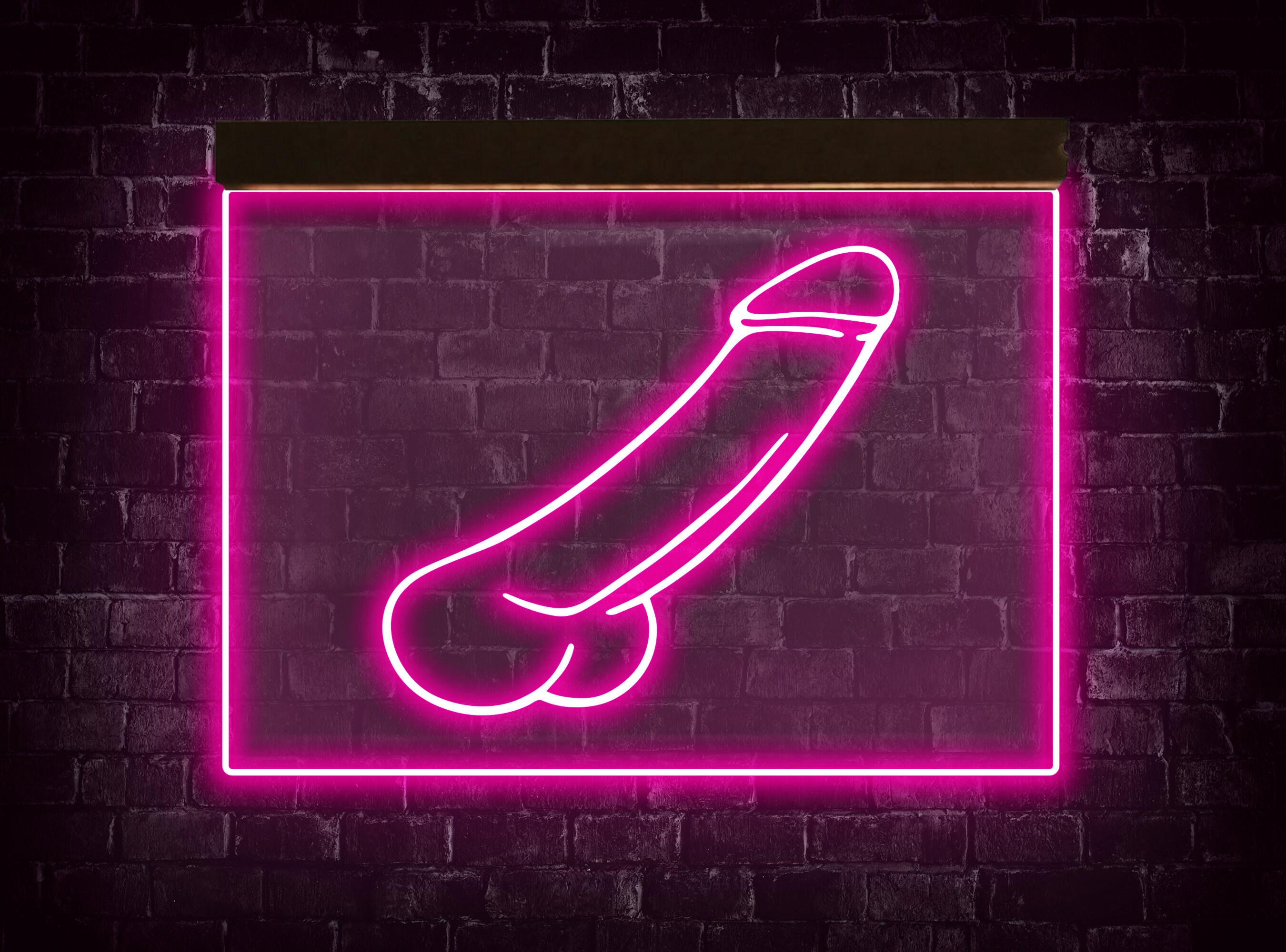 Penis neon sign