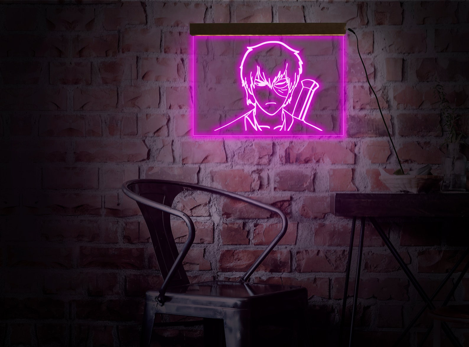 Anime neon signAnime led light for wallAnime light Etsy