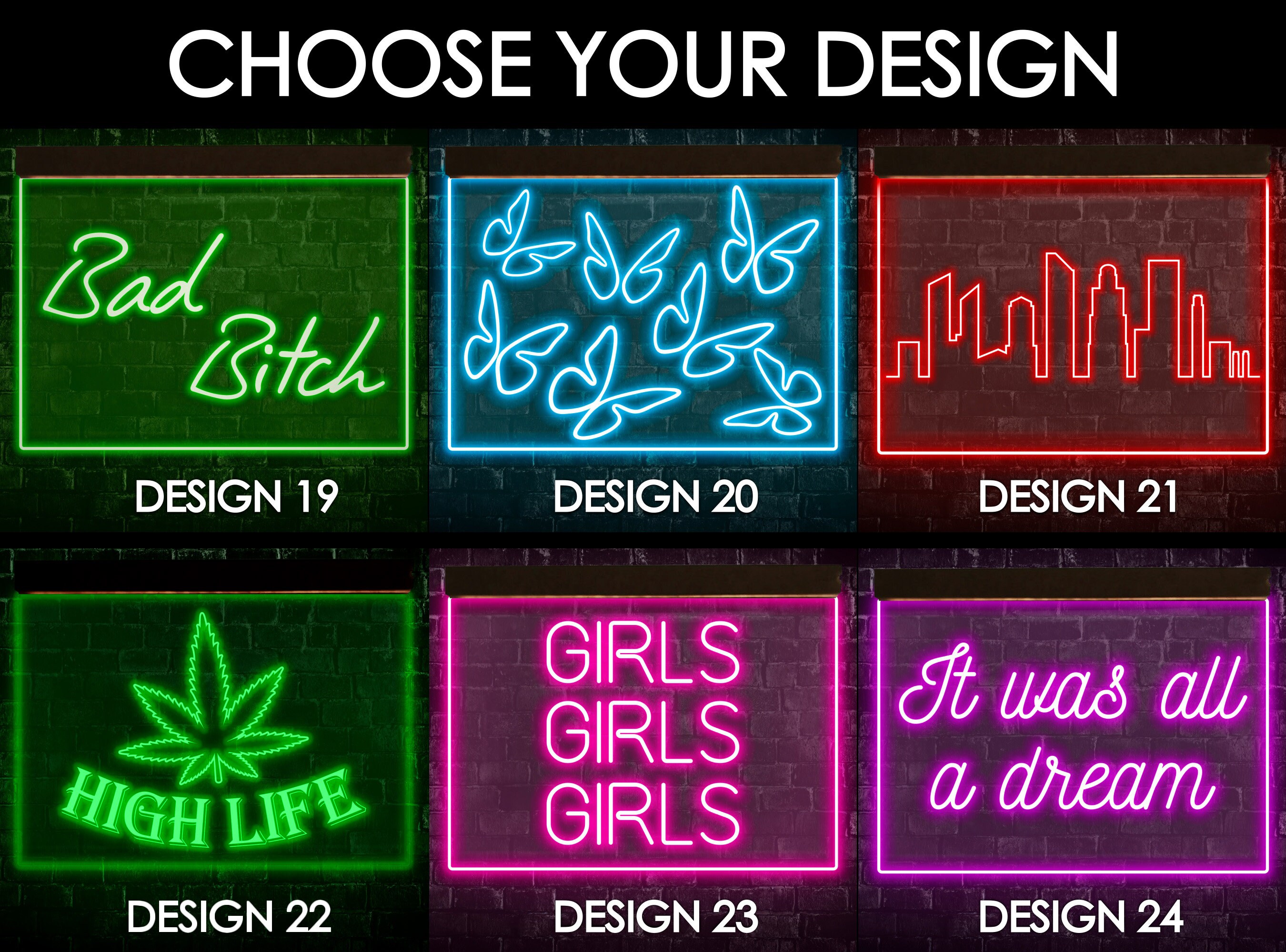 Bad Bitch Neon Sign,bad Bitch Led Sign,bad Bitch Wall Art,bad Bitch Wall  Decor,middle Finger Neon Sign,body Neon Sign,body Led Sign 