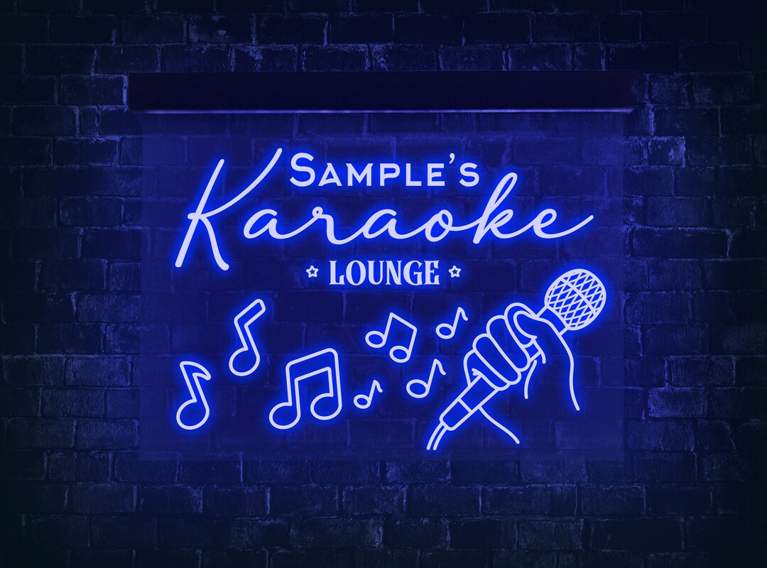 Personalized Karaoke Sign, Karaoke Neon Sign, Karaoke Led Sign, Karaoke