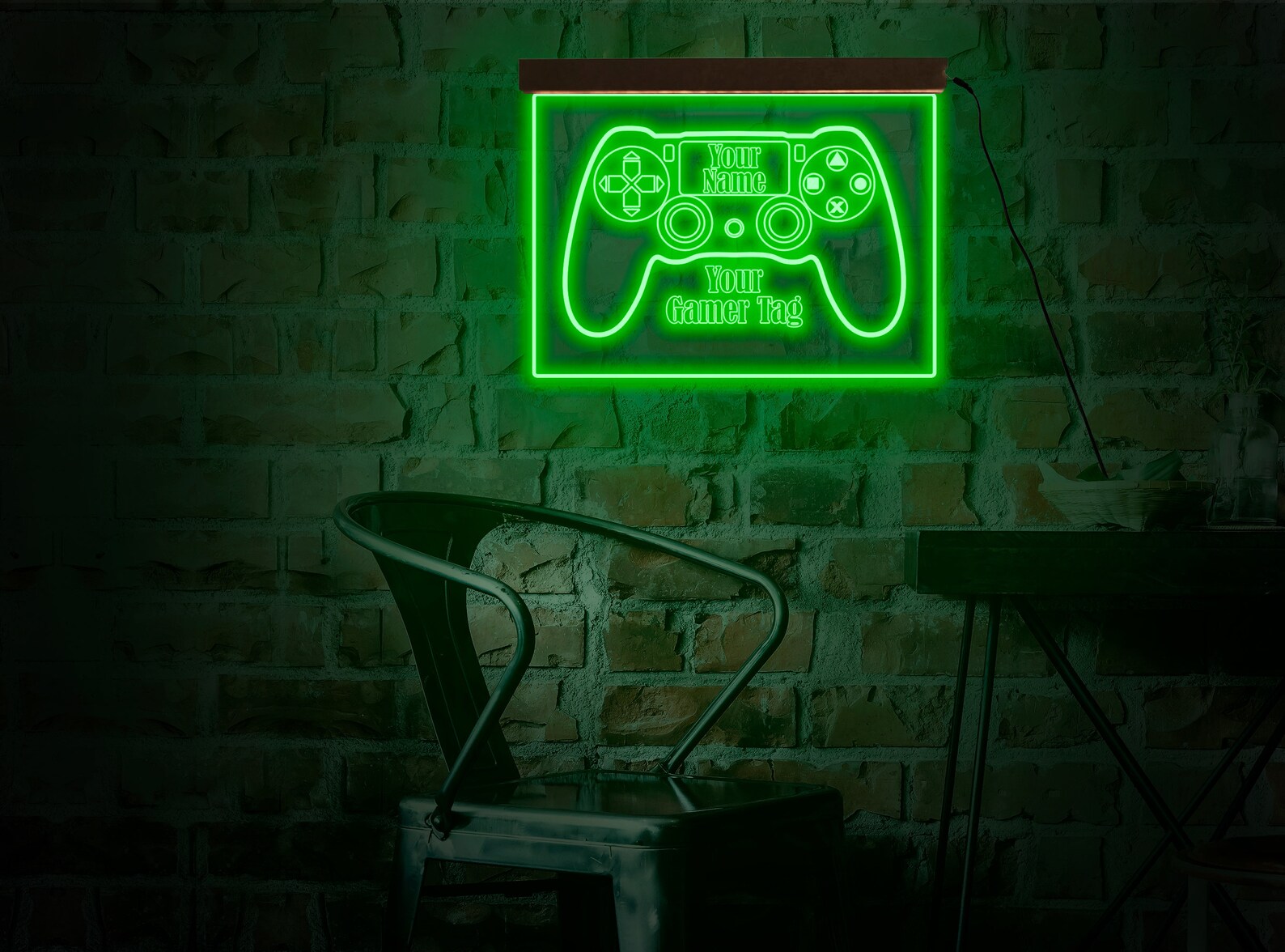Game controller neon lightGame controller neon signVideo Etsy