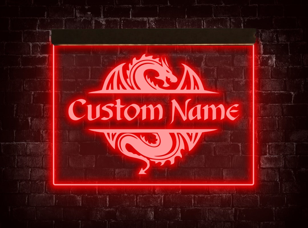 Dragon Neon Sign Dragon Neon Light Dragon Light Sign Dragon Etsy