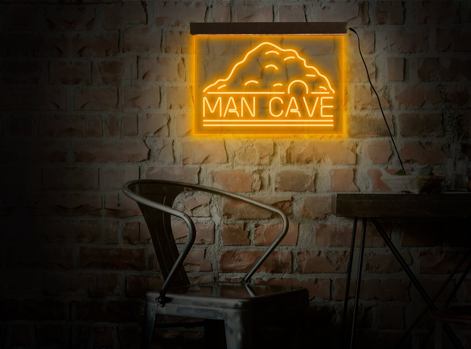 Man Cave Neon Signman Cave Neon Lightman Cave Led Signman Etsy
