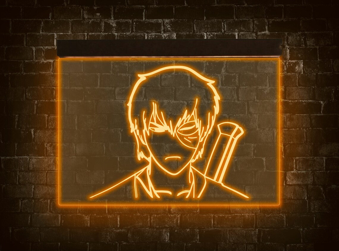 Anime neon signAnime led light for wallAnime light Etsy