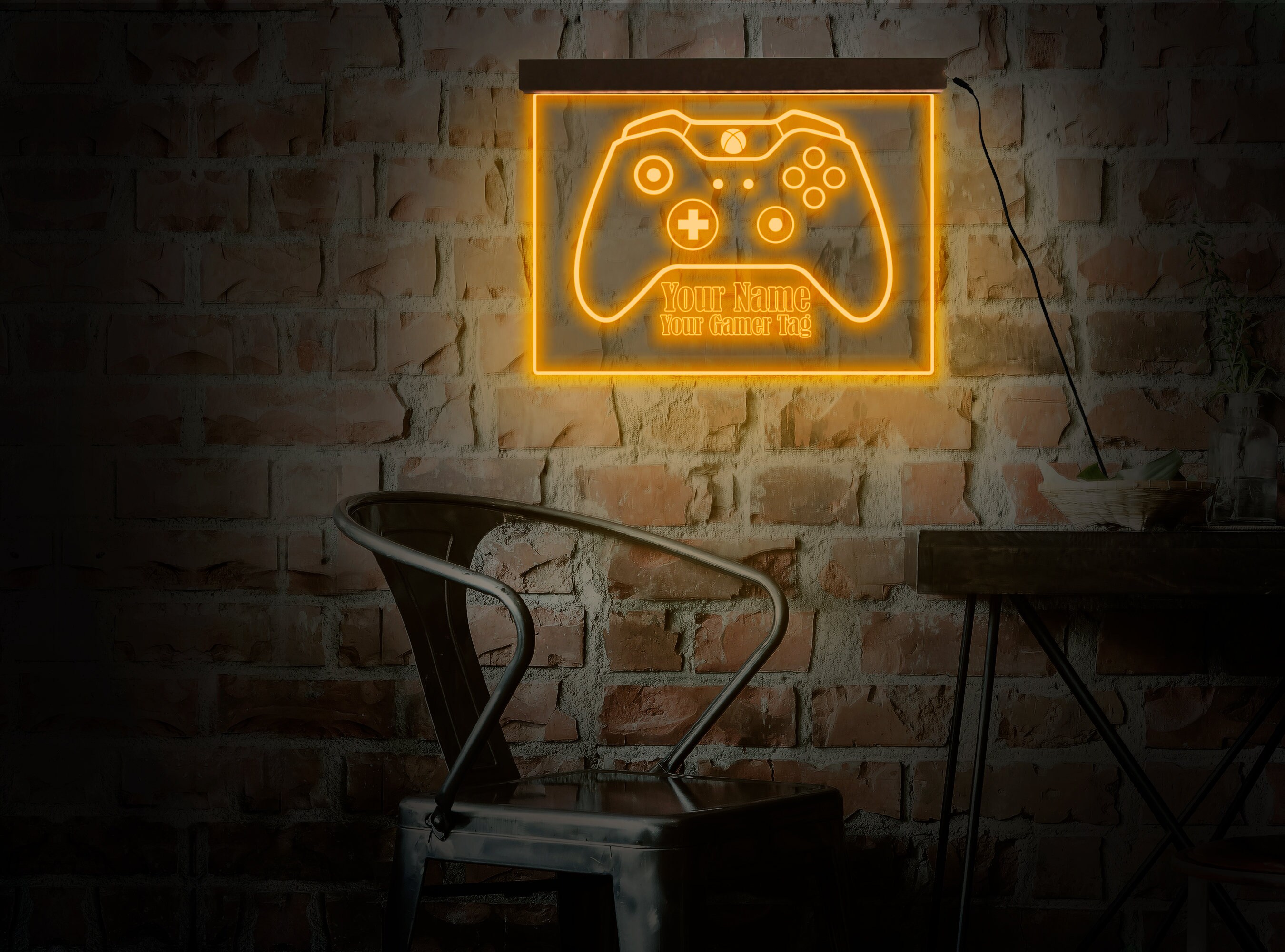 Game controller neon lightGame controller neon signVideo Etsy