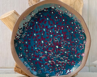 Art Wildflower Ceramic Fruit Tray