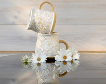 Spring Morning Coffee Mug Daisy Pattern