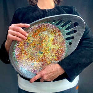 Large Decorative Bowl with Openwork Detail
