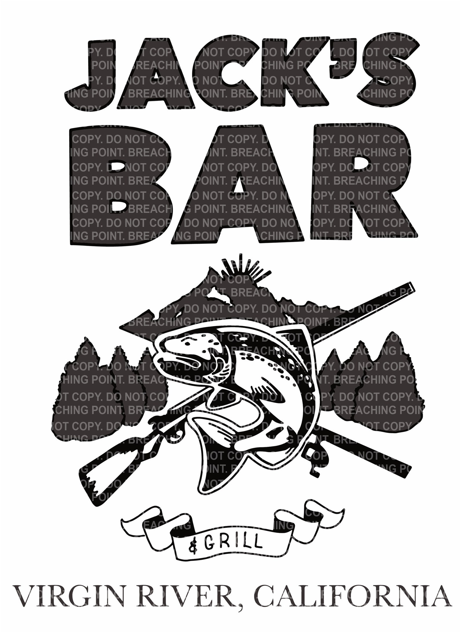 Jack's Bar Virgin River California Digital File, SVG, Sublimation