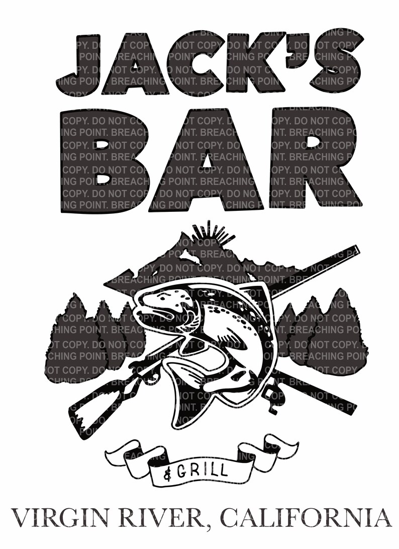 Jack's Bar Virgin River California Digital File, SVG, Sublimation