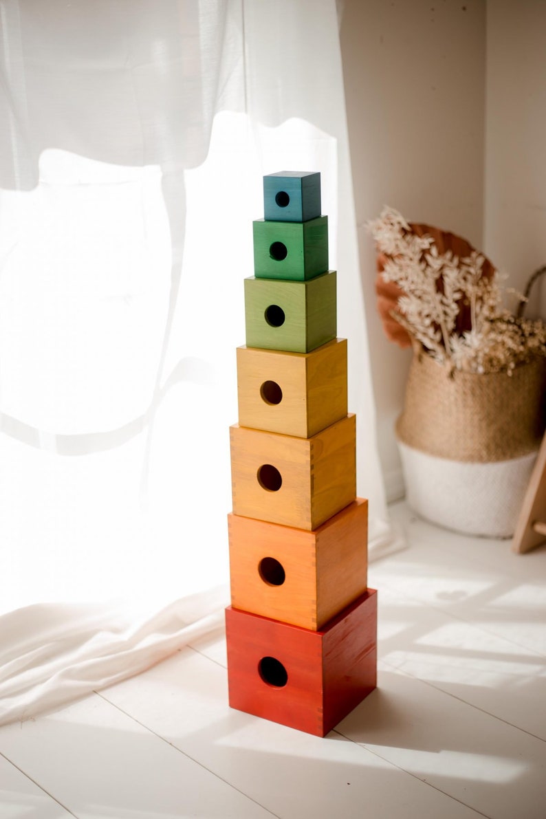 Rainbow Nesting Boxes - Etsy