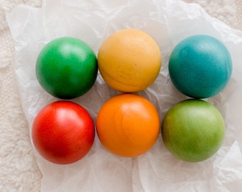 Wooden Ball Set- Set of 6