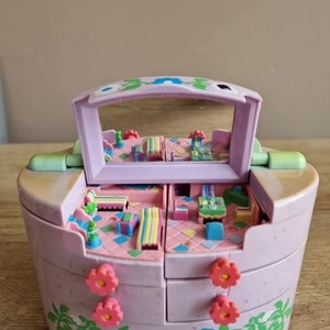 Médaillon Vintage Polly Pocket - Lulu Au Bord De La Mer - Bluebird 1991