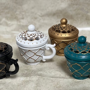 Cup shaped Bakhoor burner/ Oud burner/ Resin Burner/ Frankincense Burner/