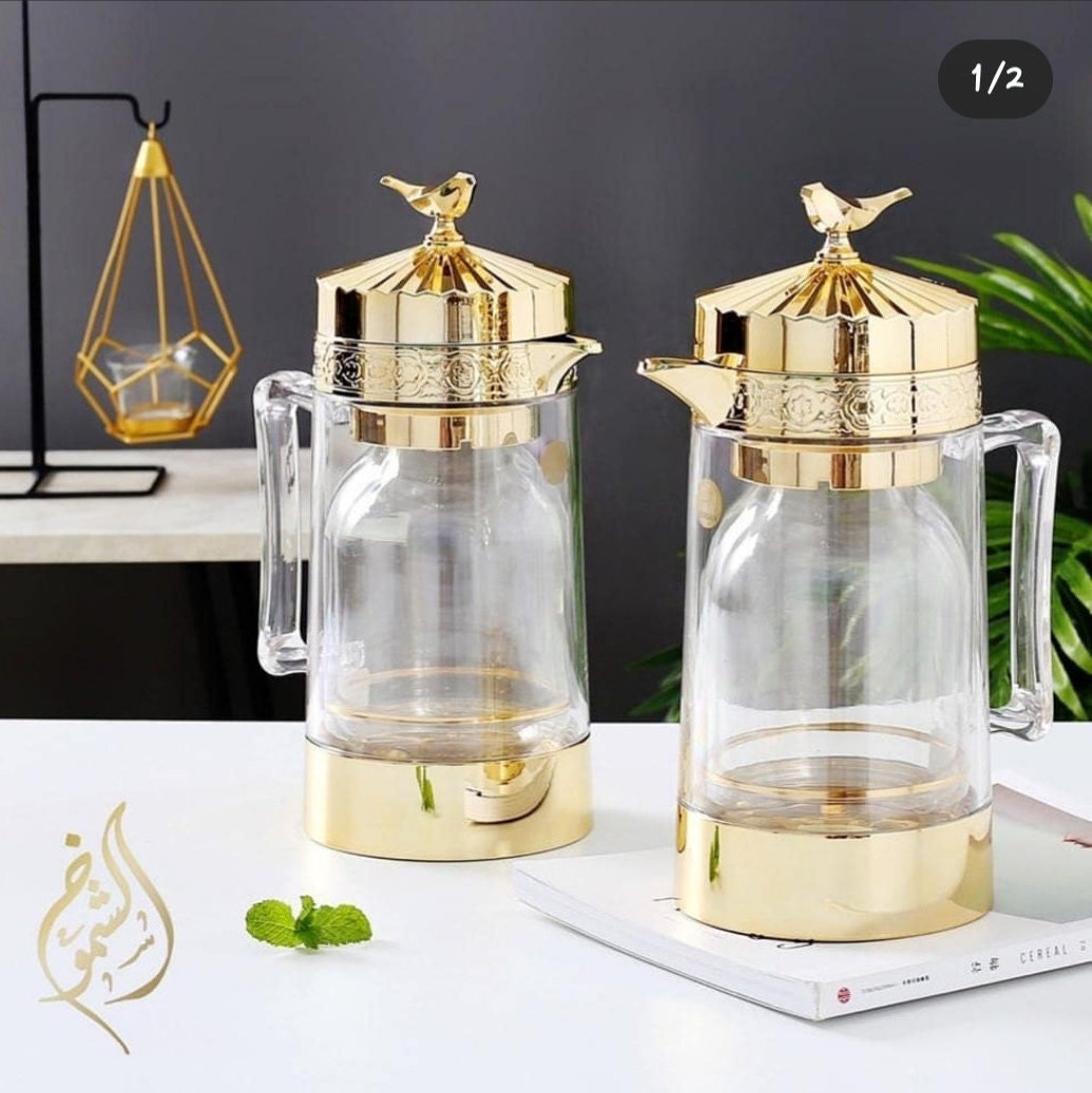 Set of 2 Tea and Coffee Flasks 1 liter each Etsy