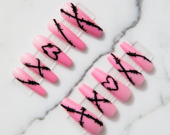 Grunge Nails Etsy grunge nails etsy