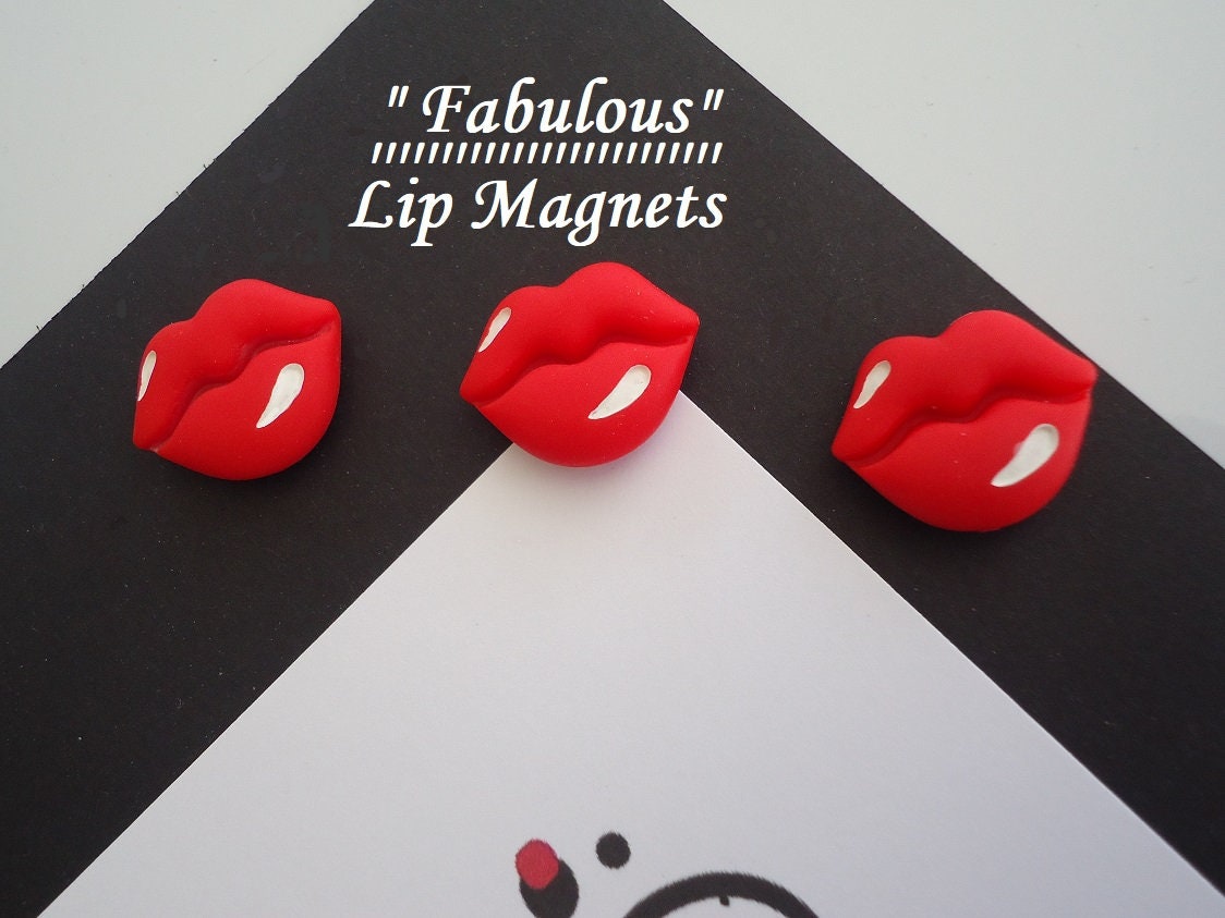 Red Lips Frig Red Lips Paper Clips 12 PCS per Set Etsy