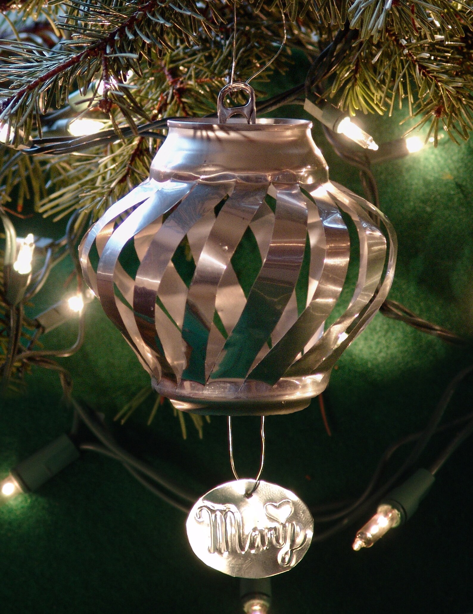 Aluminum can ornament Etsy