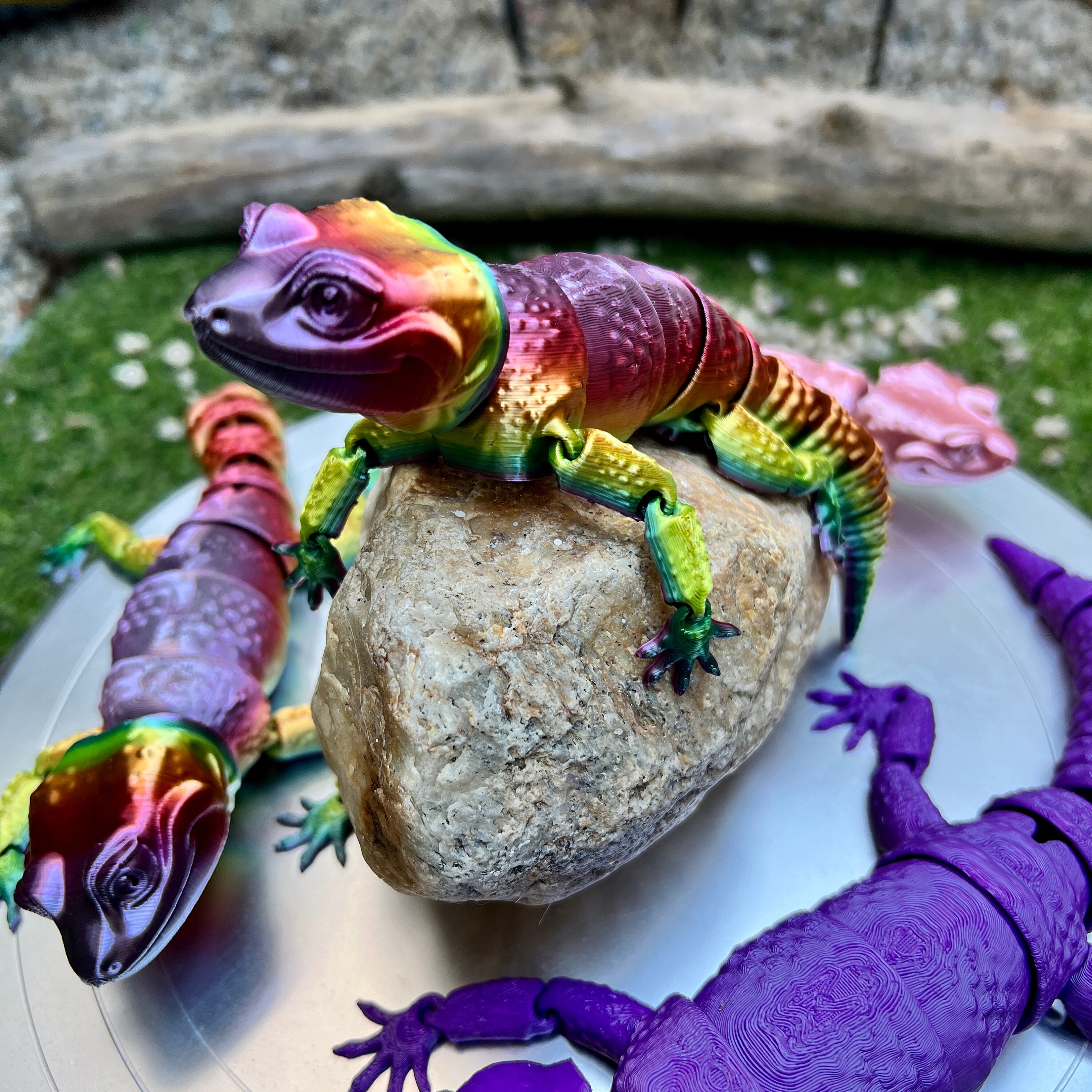 Produktbild von 3D-gedrucktes Eidechsenspielzeug Mit Beweglichen Gelenken Für Kinder