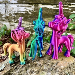 Purple unicorn dildo