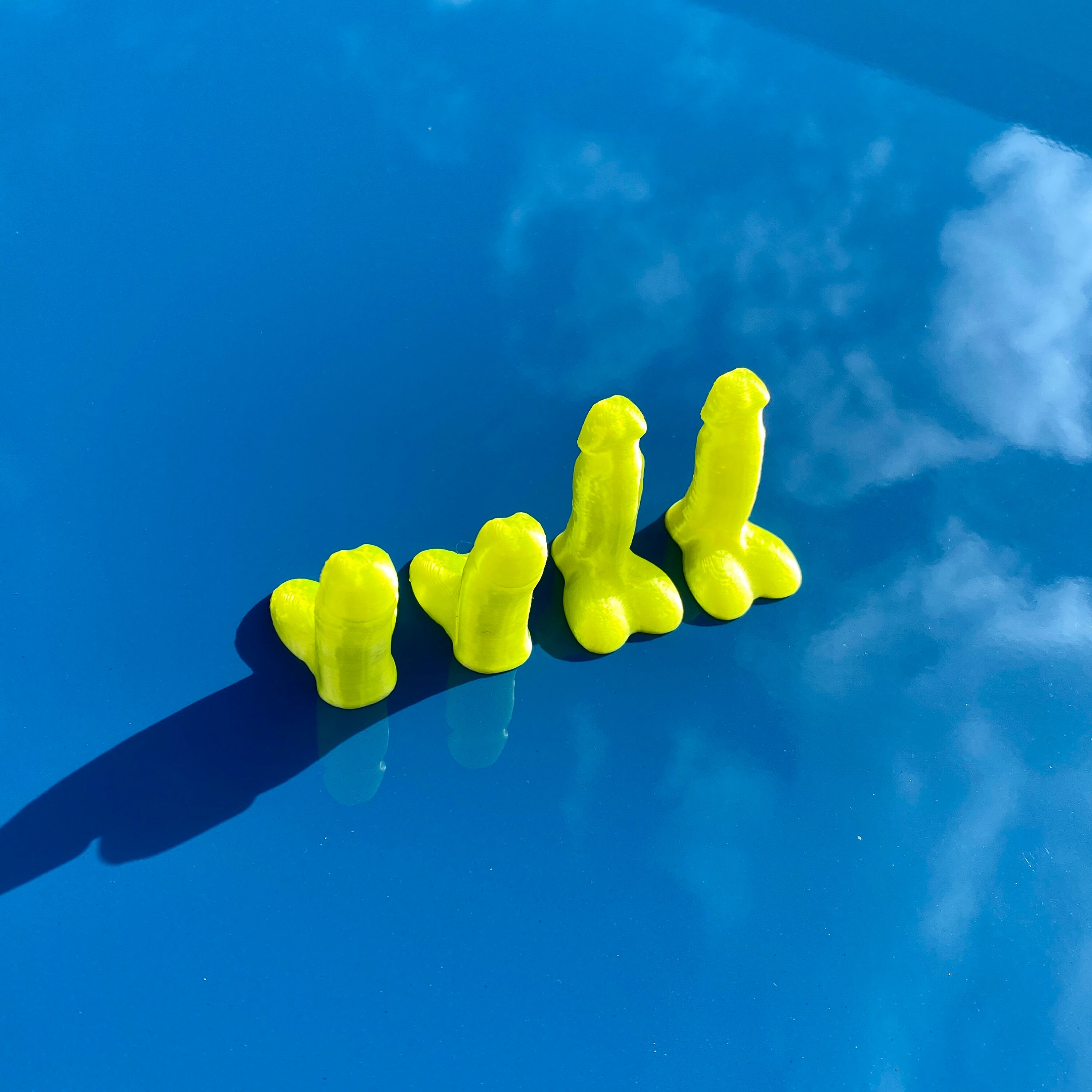 NEON Yellow Penis Dick Valve Stem Caps Novelty Gag Gift Etsy