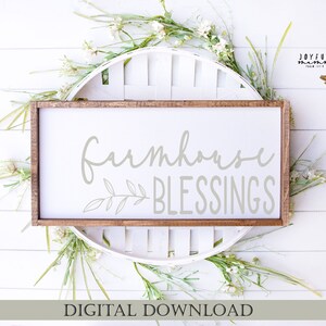 Farmhouse Blessings Svg Cut File, Cricut Farmhouse Svg, Silhouette Dxf ...