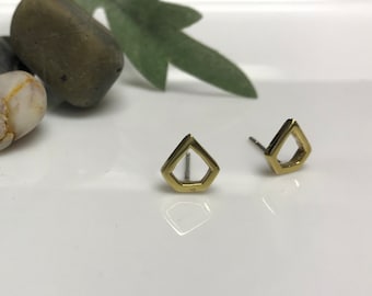 Brass Stud Earring