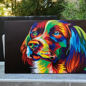 Dog Digital Print Canvas