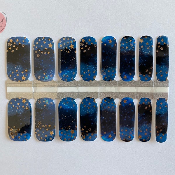 Starry Night Nail Wraps | Nagellak Sticker | Nagelstrips