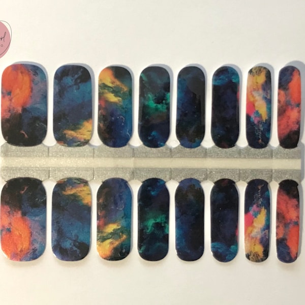 Envolturas de uñas galácticas / Adhesivos para esmalte de uñas / Tiras para uñas