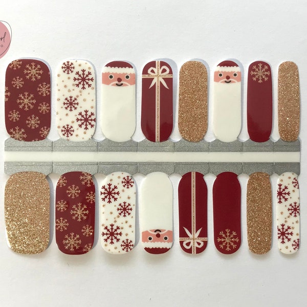 Christmas Nail Stickers Etsy