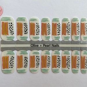 Summer Lovin’ Nail Wraps | Transparent Nail Polish Sticker | Nail Strips