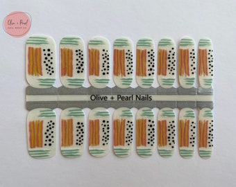 Summer Lovin’ Nail Wraps | Transparent Nail Polish Sticker | Nail Strips